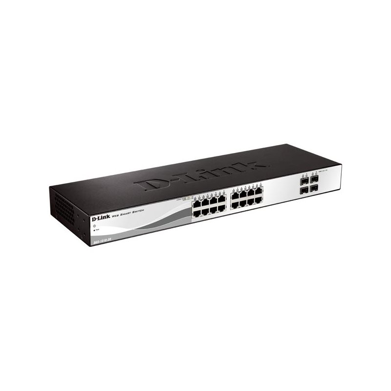 D-Link 16x 10/100/1000 Base-T ports with 4 x 1000Base-T /SFP port