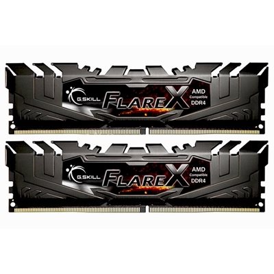 G.Skill 16GB (2 x 8GB) Flare X (for AMD), DDR4 3200 MHz, CL14, 1.35V, musta