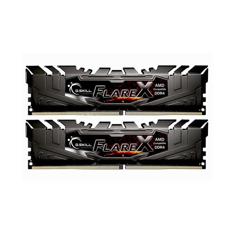 G.Skill 16GB (2 x 8GB) Flare X (for AMD), DDR4 3200 MHz, CL14, 1.35V, musta