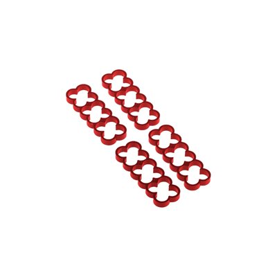 Alphacool Eiskamm Alu X12 - 4mm punainen - 4kpl