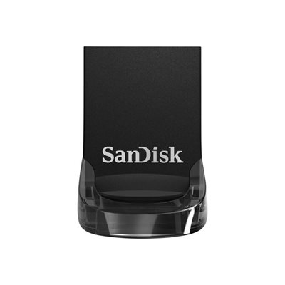 Sandisk 128GB Ultra Fit, 3.2 Gen1 USB-A -muistitikku, 400MB/s, musta