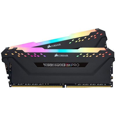 Corsair 16GB (2 x 8GB) Vengeance RGB PRO, DDR4 2933MHz, CL16, 1.35V, musta