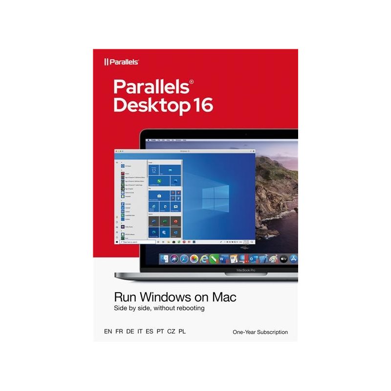 Parallels Parallers Desktop 16, 1 vuosi, 1 käyttäjä, Multilingual, Retail