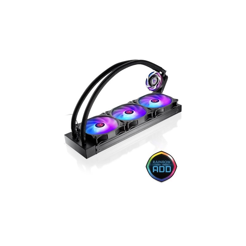 Raijintek EOS 360 RBW -vesijäähdytysratkaisu prosessorille, musta/RGB