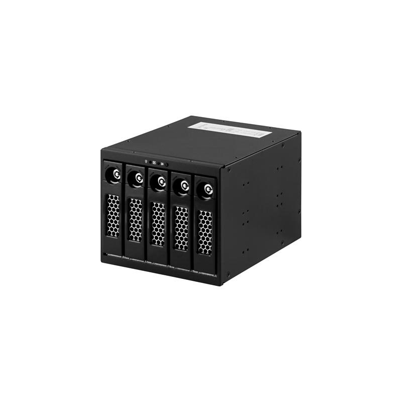 IcyBox sisäinen kotelo  5x 3,5" SAS/SATA, 3x 5,25" lukittava
