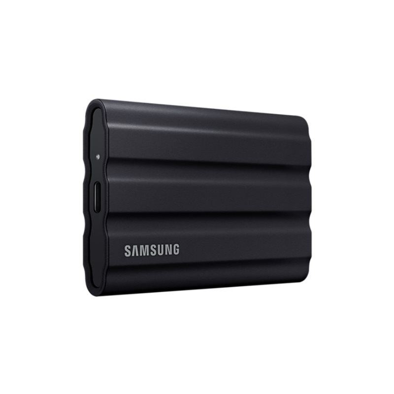 Samsung 1TB T7 Shield, ulkoinen NVMe SSD-levy, USB 3.2 Gen2, musta