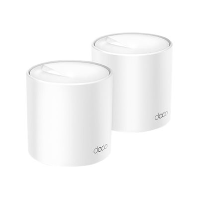 TP-Link Deco X50(2-pack), Wi-Fi 6 Home Mesh -järjestelmä, AX3000, valkoinen