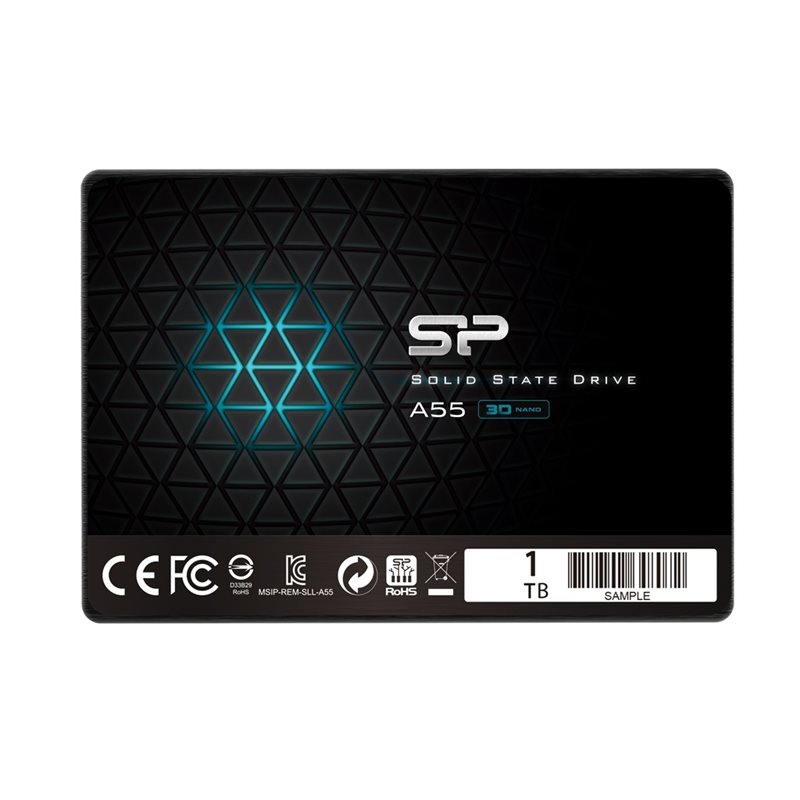 Silicon Power 1TB Ace A55, 2.5" SSD-levy, SATA III, 500/450 MB/s