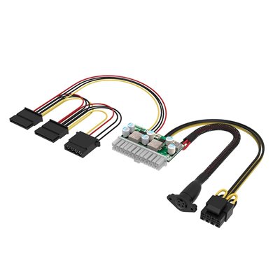 Akasa Compact Power 200, 200W DC-to-DC ATX Adapter+ 4-pin Power Din