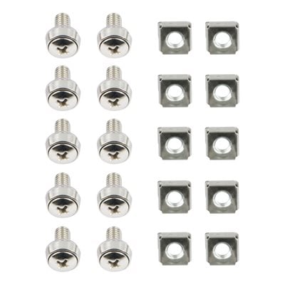 Deltaco M6-ruuvisarja (prikat+ruuvit+mutterit), 10 kpl