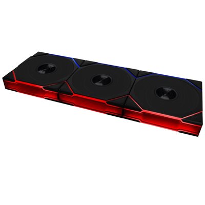 Lian Li UNI FAN TL Wireless 120 Reverse Blade - Triple Pack, 120mm PWM-laitetuuletinsarja, musta