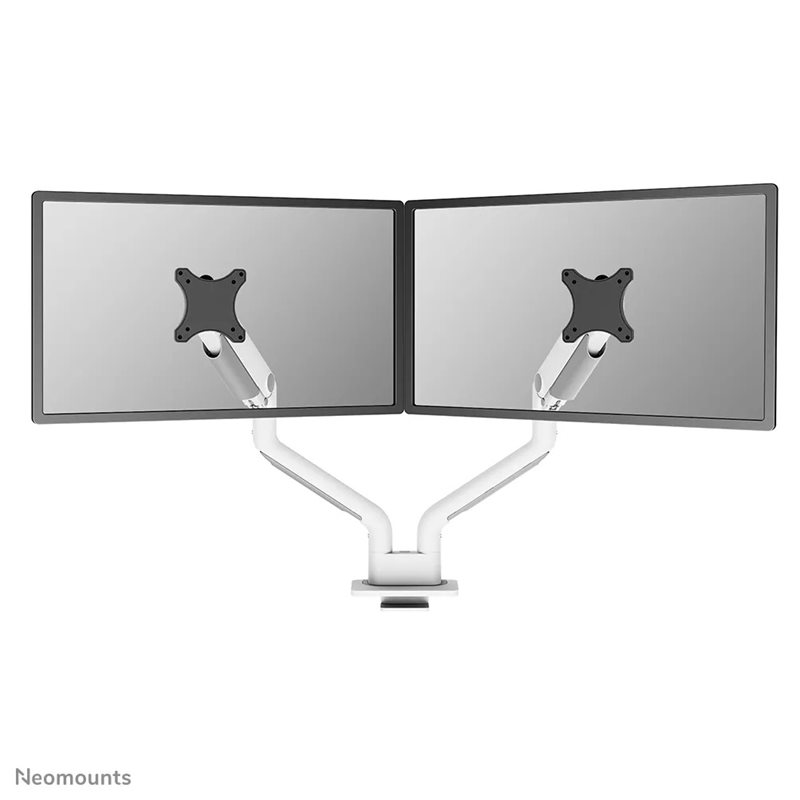 Neomounts 17-35" x2 NEXT ONE Desk Mount, näyttövarsi pöydälle kahdelle näytölle, valkoinen