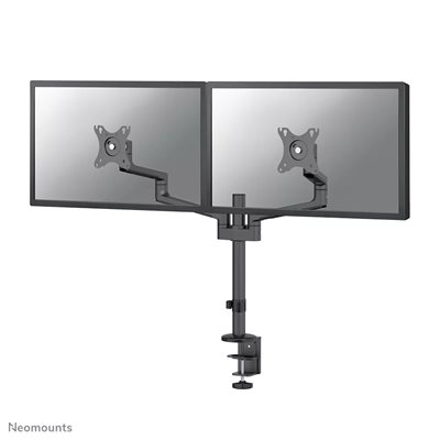 Neomounts 17-27" x2 NEXT LITE Flat Screen Desk Mount, näyttövarsi pöydälle kahdelle näytölle, musta