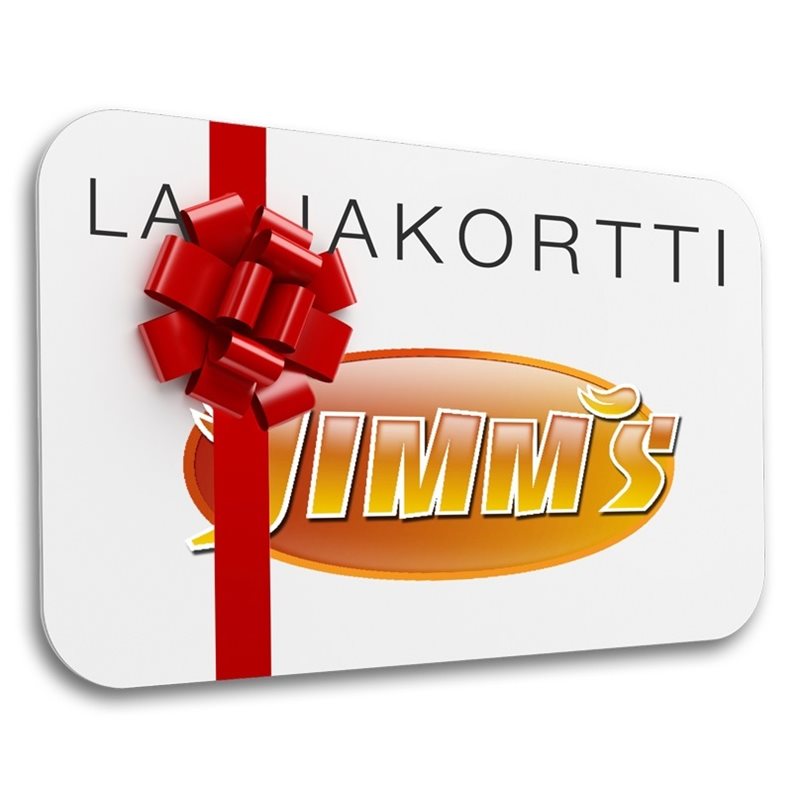 Jimm's Lahjakortti (voimassa 12 kuukautta ostopäivästä)
