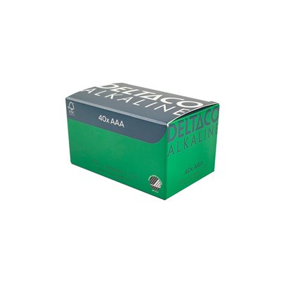 Deltaco AAA/LR03-paristo, 40kpl