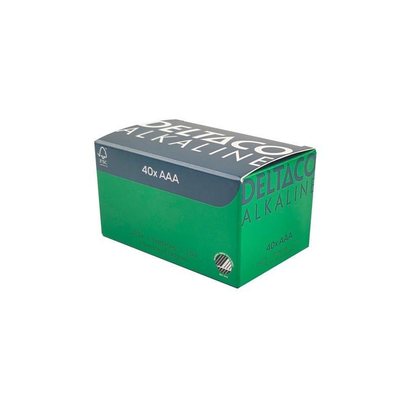 Deltaco AAA/LR03-paristo, 40kpl
