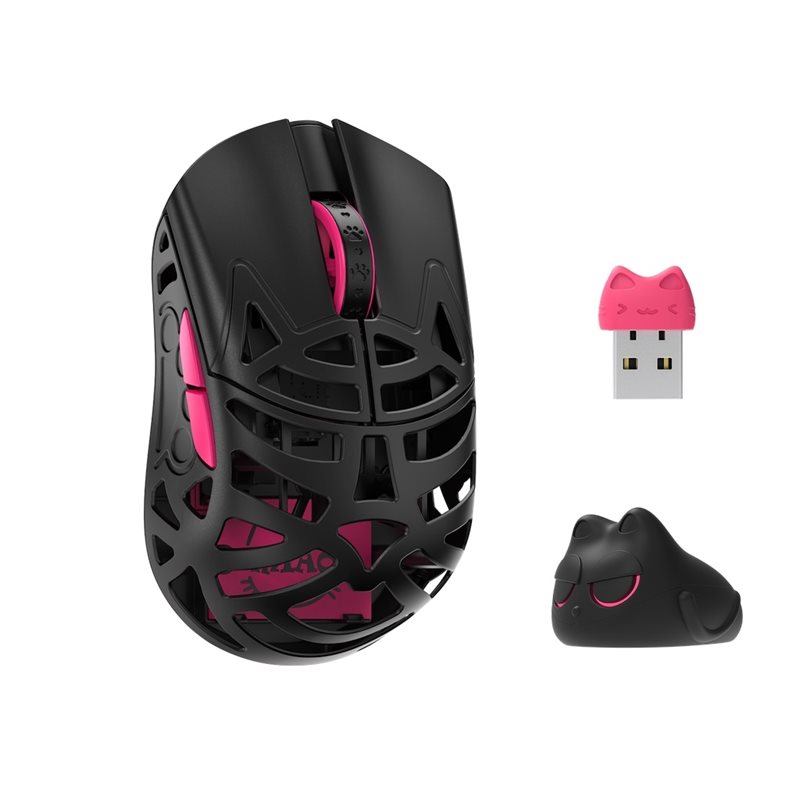 WLMOUSE Beast Miao, langaton pelihiiri, 30 000 DPI, musta