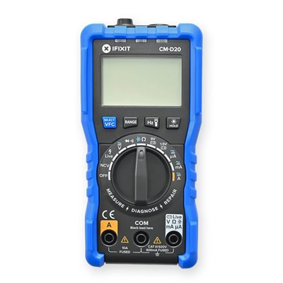 iFixit Digital Multimeter, digitaalinen yleismittari, musta/sininen