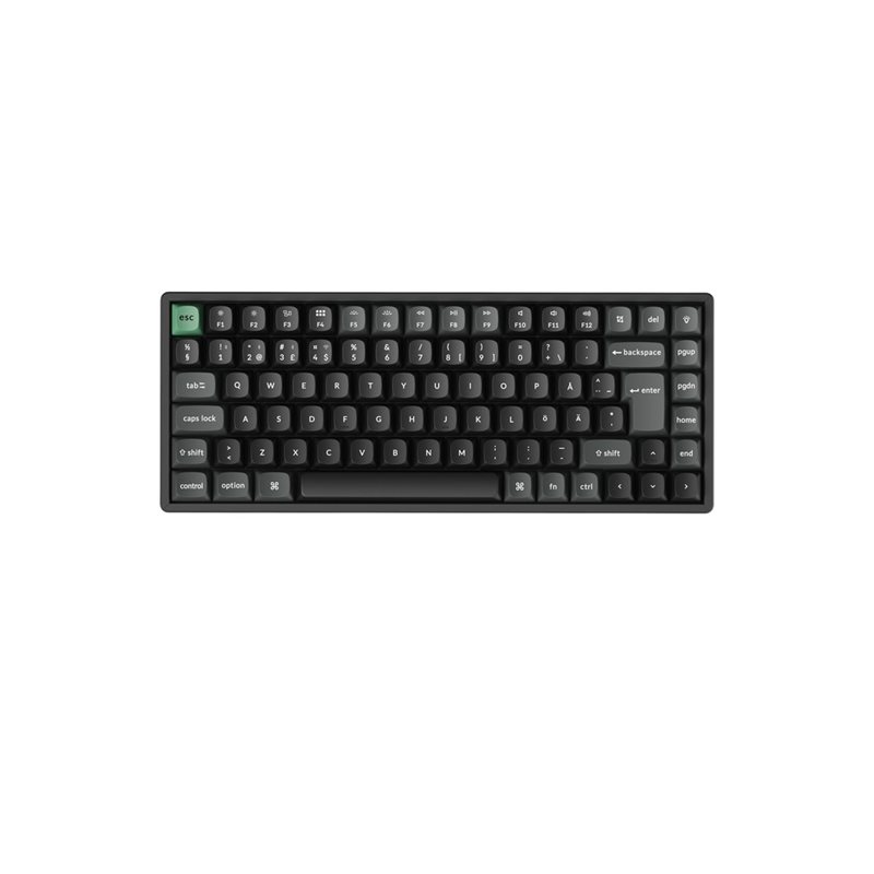 Keychron K2 Ultra 8K, langaton mekaaninen näppäimistö, 75%, Keychron Apex Brown, musta