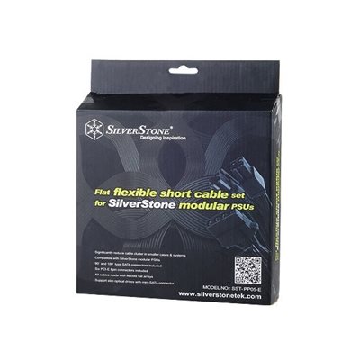 SilverStone PP05-E modulaarinen kaapelisetti Silverstone-virtalähteille (lyhyet kaapelit)