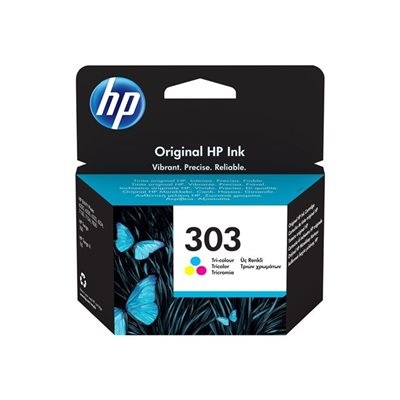 HP 303 -mustepatruuna, Tri-colour, jopa 165 sivua