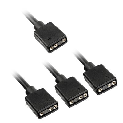 Kolink ARGB 1-3 jakokaapeli, 30cm, musta