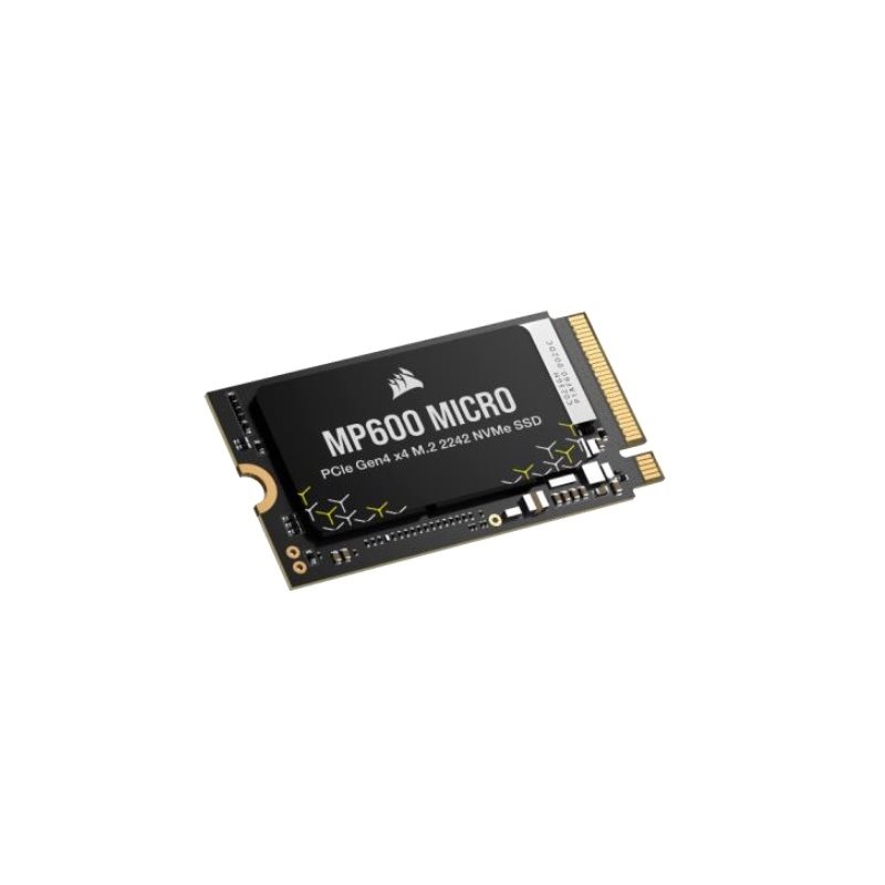 Corsair 1TB MP600 MICRO SSD-levy, PCIe4 x4, NVMe 1.4, M.2 2242, 5100/4300 MB/s