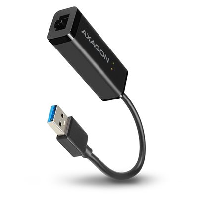 AXAGON Gigabit Ethernet -verkkoadapteri, USB-A, musta