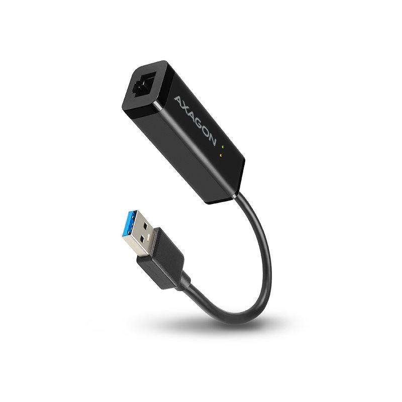AXAGON Verkkoadapteri, 3.0 USB-A -> Gigabit Ethernet, 0,15m, musta