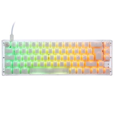 Ducky One 3 - Aura White Nordic - SF 65% - Cherry Red, mekaaninen näppäimistö