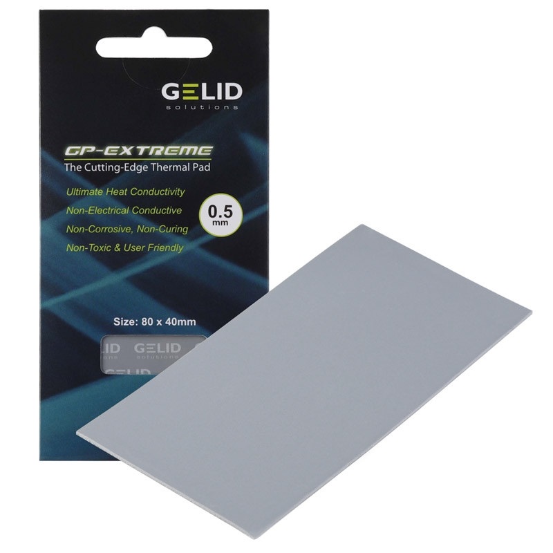 GELID Solutions GP-Extreme -lämpötyyny, 80 x 40 x 0,5 mm, harmaa