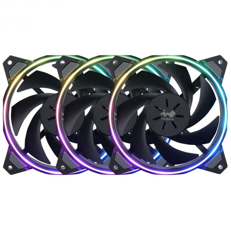 InWin Sirius Loop ASL120 - Triple Pack, 120mm PWM-laitetuuletinsarja, musta