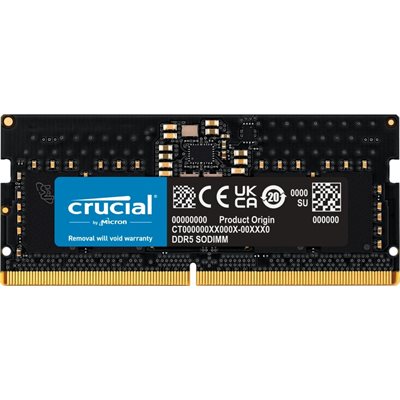 Crucial 8GB (1 x 8GB) DDR5 4800MHz, SO-DIMM, CL40, 1.10V