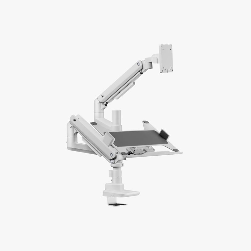 Alterzone (Outlet) 17-49" Arm Luxe Heavy-duty, -pöytäteline näytölle ja kannettavalle, valkoinen