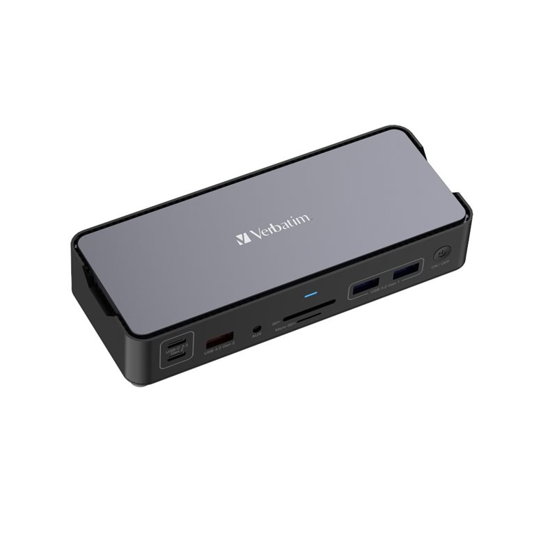 Verbatim 3.2 Gen1 15-in-1 USB-C -telakka, harmaa