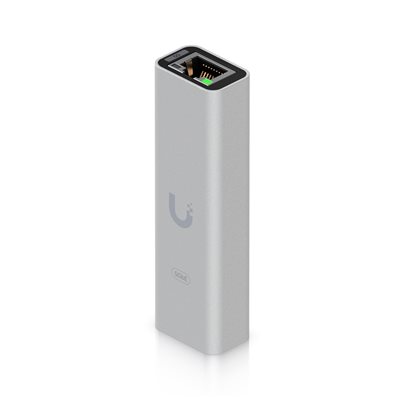 Ubiquiti 5 Gigabit Ethernet -verkkoadapteri, 3.2 Gen1 USB-C, hopea