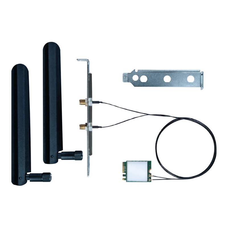 Intel (Outlet) AX210 -verkkoadapteri, M.2 2230 (A-E-Key), 2x2 Wi-Fi 6E (802.11ax) + Bluetooth 5.4, ei vPro
