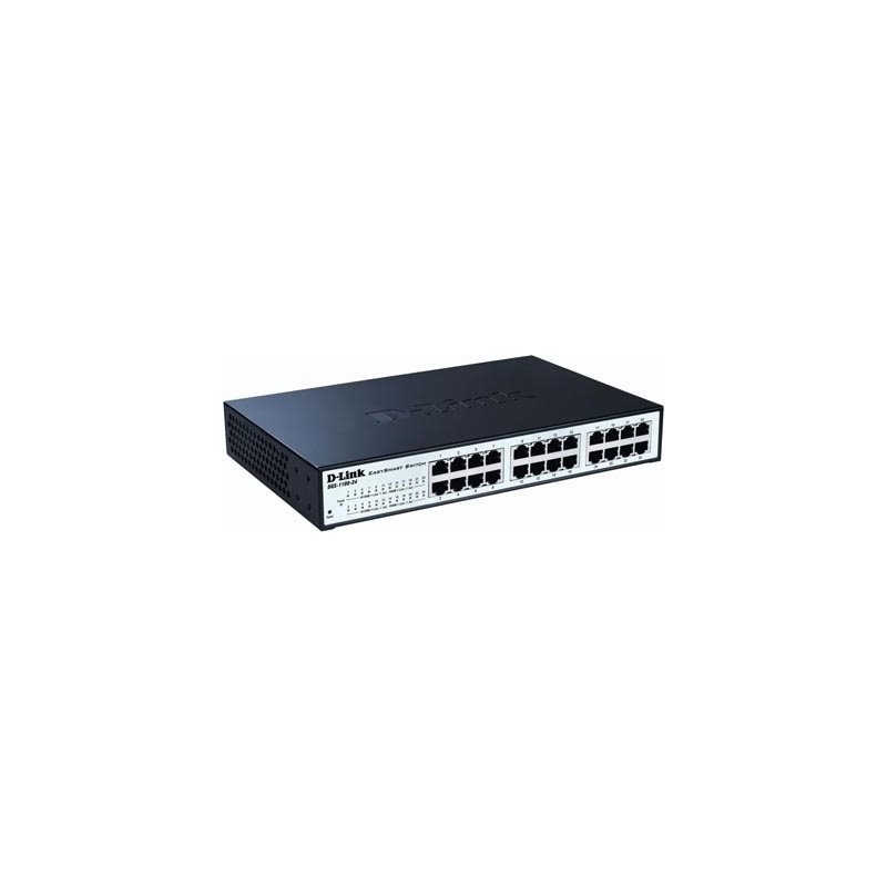 D-Link 24-port 10/100/1000 EasySmart Switch, 19" Rackmount