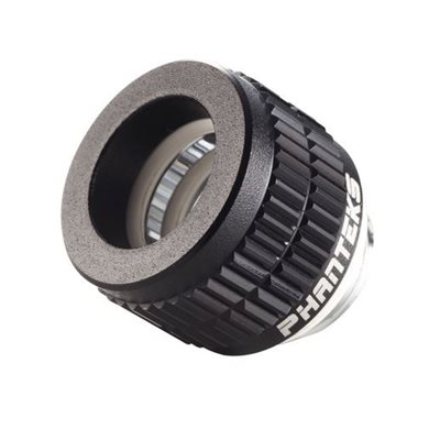 Phanteks 12mm Hard Tube Fitting -putkiiitin, G1/4, musta