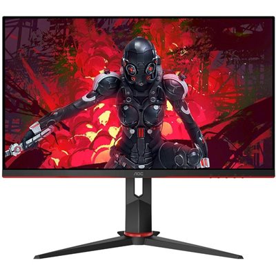 AOC 27" Q27G2U/BK, 144Hz QHD -pelimonitori, musta/punainen
