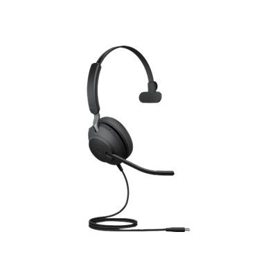 Jabra Evolve2 40 UC Mono -kuuloke mikrofonilla, USB-C, musta
