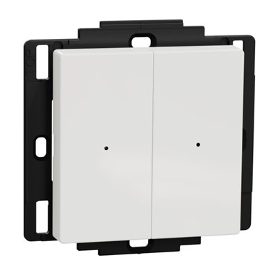 Schneider Electric Wiser Exxact 2-osainen langaton painike Zigbee, valkoinen