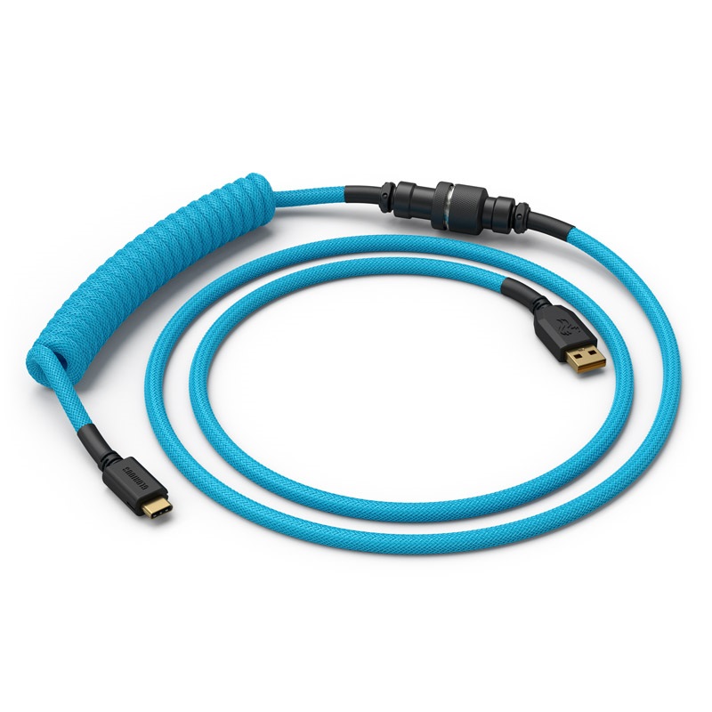 Glorious Coiled Cable -kaapeli näppäimistölle, Electric Blue