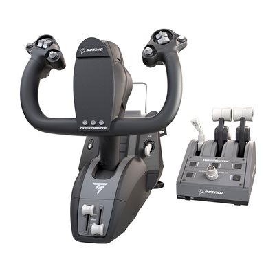 ThrustMaster TCA Yoke Pack Boeing Edition -lento-ohjain + vivusto, Xbox/PC, musta/harmaa