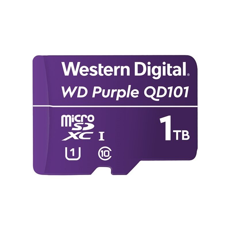 Western Digital 1TB WD Purple QD101, microSDXC-muistikortti, UHS-I U1 / Class 10