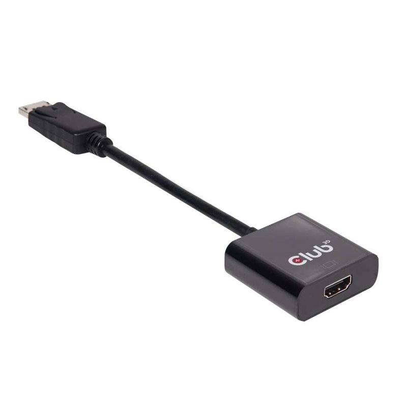 Club 3D DisplayPort 1.2 - HDMI 2.0 -adapteri, aktiivinen, musta