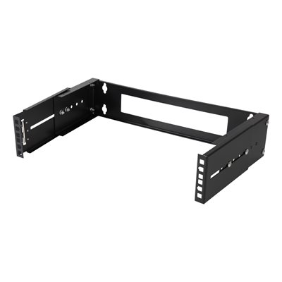 Deltaco 19" seinäteline, 2U, säädettävä syvyys, max 15kg, musta