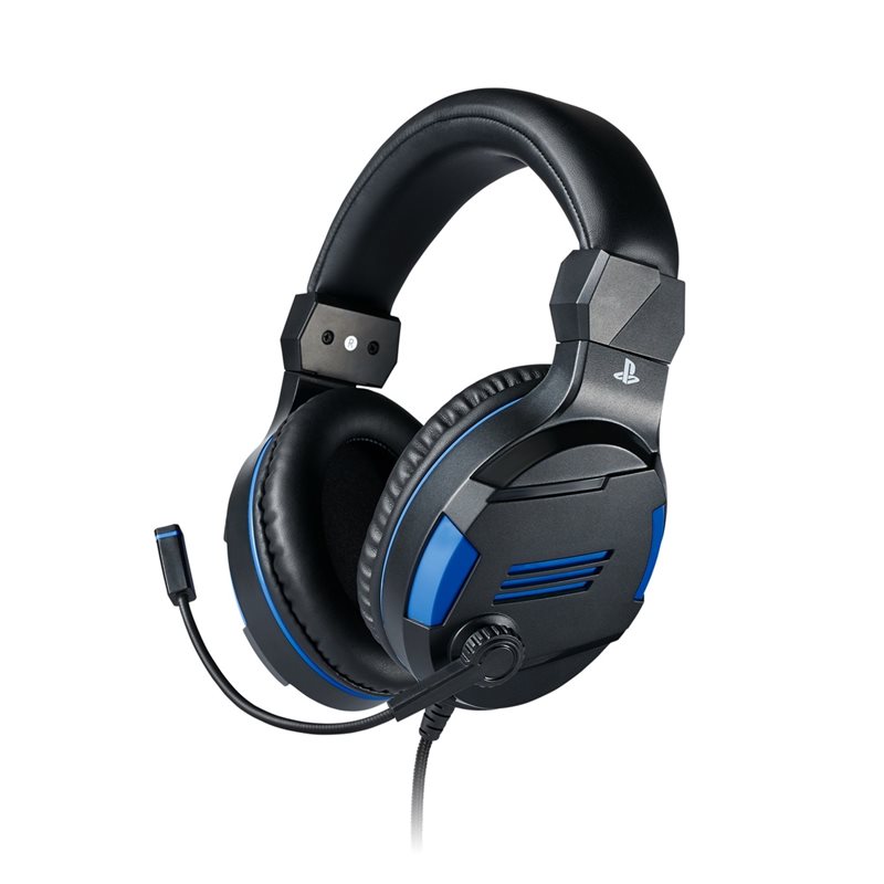 BigBen Stereo Gaming Headset V3 -pelikuulokkeet, PS4, musta/sininen