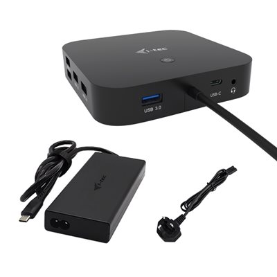 i-tec HDMI + Dual DP 13-in-1 -telakka, hopea