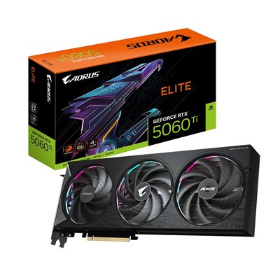 Gigabyte GeForce RTX 5060 Ti AORUS ELITE -näytönohjain, 16GB GDDR7